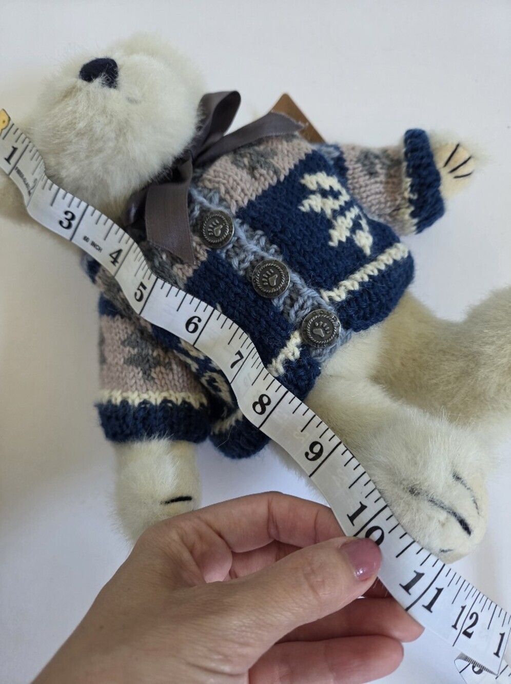 NWT VTG Boyds Bears Thor M Berriman Plush Blue Eyes Jointed 12" - Picture 7 of 8